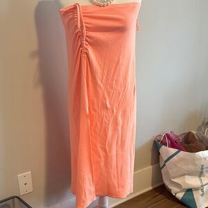 Aerie Coral Maxi Skirt